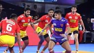 Naveen Kumar was the only bright spar for Delhi against Gujarat.